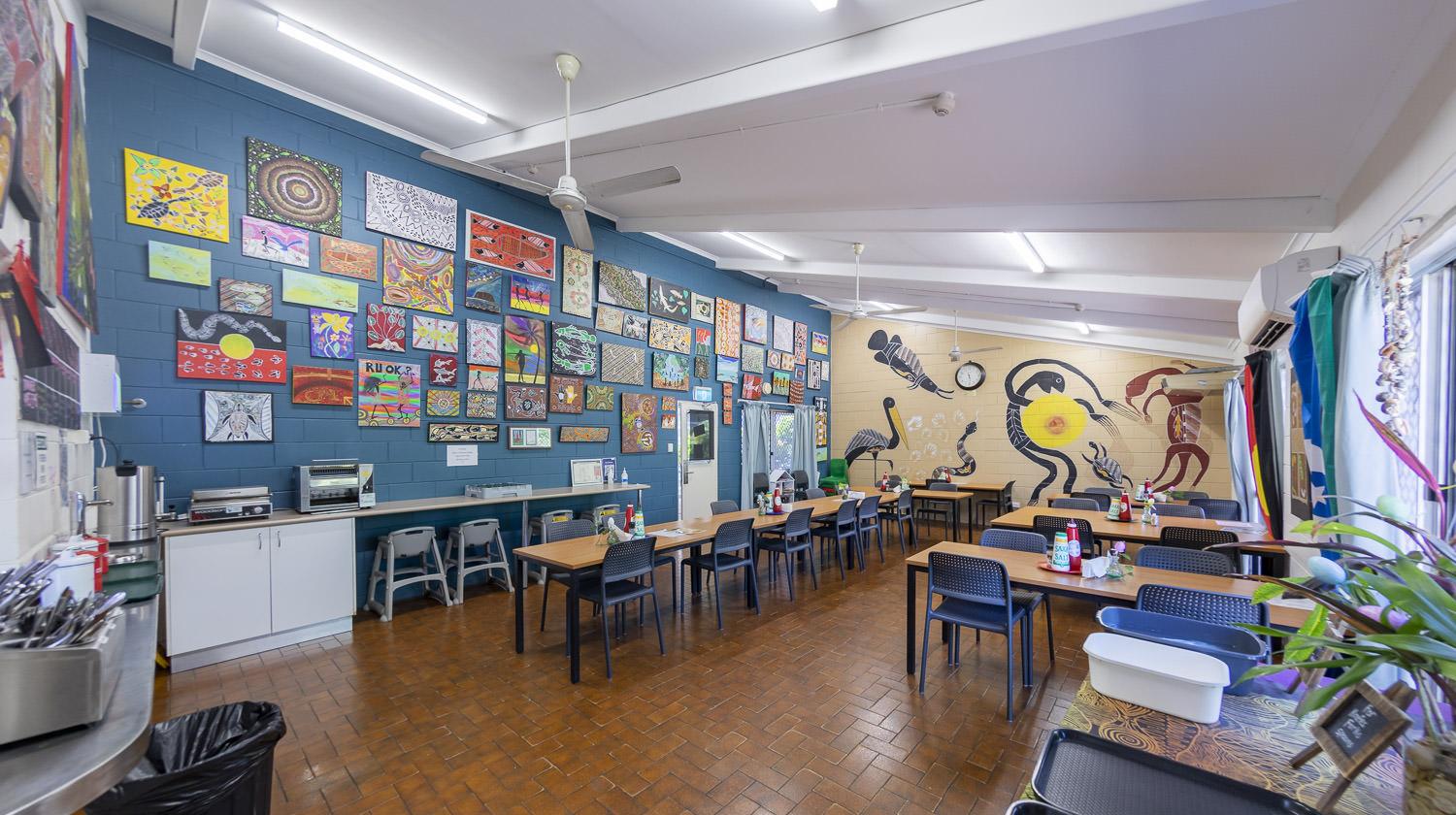 Silas Roberts Hostel dining room