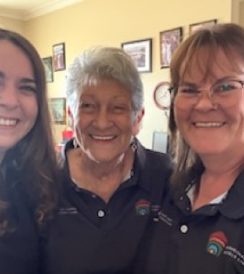 Three generations of AHL employees, (Elizabeth’s granddaughter) Debrah King, Elizabeth Sherriff and (Elizabeth’s daughter) Linda Morrison.